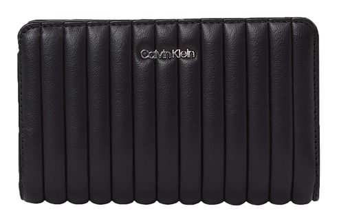 Calvin Klein Mini Line Quilt Bifold Wallet PVH Black