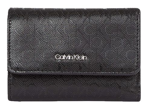 Calvin Klein CK Must Trifold Wallet Mono S Classic Mono Black