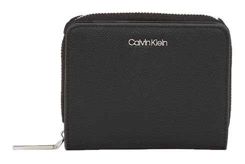 Calvin Klein CK Must Zip Around Wallet Caviar PVH Black