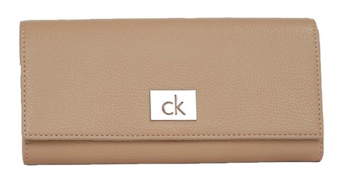 Calvin Klein CK Plaque Trifold Logo Wallet Amphora