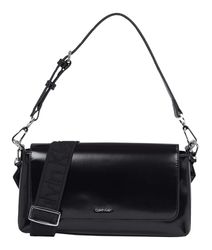 ショルダーバッグ・ポシェット   Female Black CKJ Cinched PU Convertible Shoulde 61BHxdxwUOL.jpg