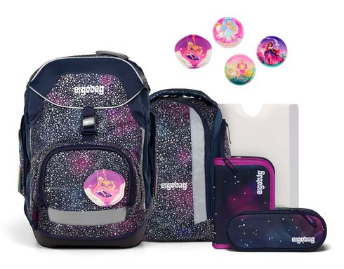 ergobag Super Reflex Glow-Edition Pack-Set 6-teilig Bärlaxy