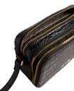 Ted Baker Stina Double Zip Croc Effect Mini Camera Bag Black