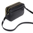 Ted Baker Stina Double Zip Croc Effect Mini Camera Bag Black