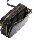 Ted Baker Stina Double Zip Croc Effect Mini Camera Bag Black