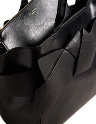 人気【TED BAKER】Jimma リボン ラージトートバッグ Ted Baker | PU Large Tote Bag | Women | Mid Grey | Flannels