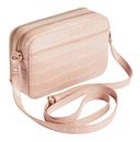 Ted Baker Stina Double Zip Croc Effect Mini Camera Bag Mid - Pink