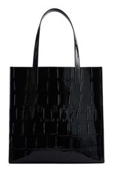 【Ted Baker】Croccon☆クロコエンボス ラージアイコンバック Buy Croccon Croc Detail Large Icon Black For Women - Ted