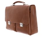 LEONHARD HEYDEN Chicago Briefcase 2 Compartments Brown