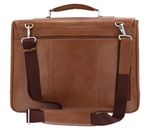 LEONHARD HEYDEN Chicago Briefcase 2 Compartments Brown