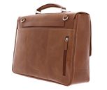 LEONHARD HEYDEN Chicago Briefcase 2 Compartments Brown