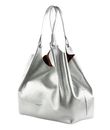 GIANNI CHIARINI Dua Shopping Bag Silver - Caramello