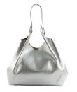 GIANNI CHIARINI Dua Shopping Bag Silver - Caramello