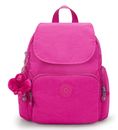 kipling Basic City Zip Mini Backpack Glowing Fuchsia kipling Basic City Zip Mini Backpack Glowing Fuchsia