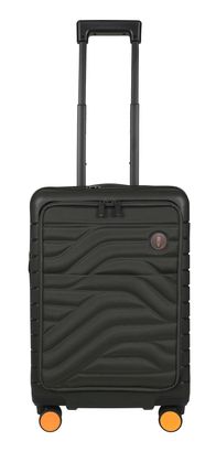 Bric's Ulisse Trolley Da Cabina Expandable 39L - Leggero E Resistente - Colore Verde Oliva - Dimensioni 37x55x24 Cm
