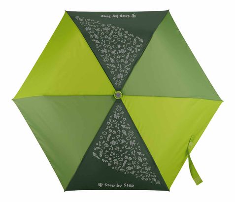 Step by Step Magic Rain Effect Umbrella Green