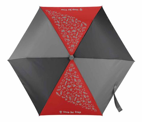 Step by Step Magic Rain Effect Umbrella Red