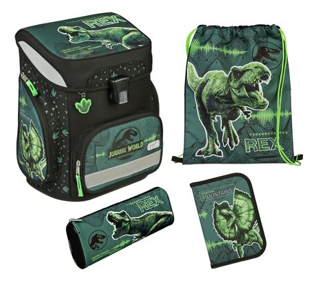 Scooli EasyFit Schulranzen-Set 5-teilig Jurassic World