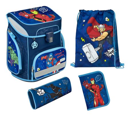 Scooli EasyFit Schulranzen-Set 5-teilig Avengers