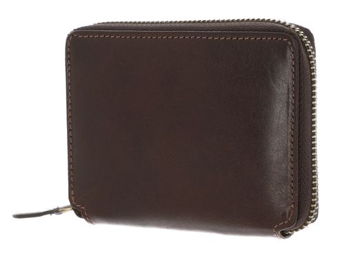 LEONHARD HEYDEN Cambridge Zip Around Wallet Red Brown