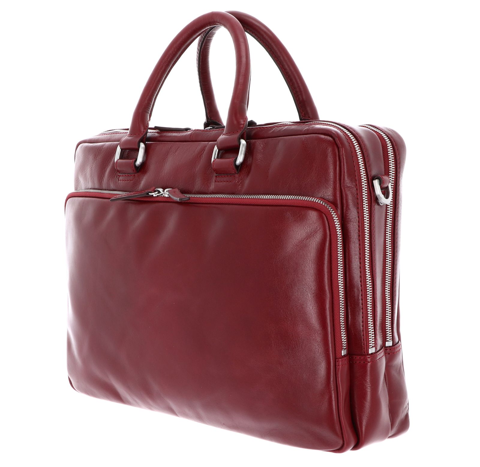 LEONHARD HEYDEN Cambridge Zipped Briefcase 2 Compartments L Red LEONHARD HEYDEN Cambridge Zipped Briefcase 2 Compartments L Red