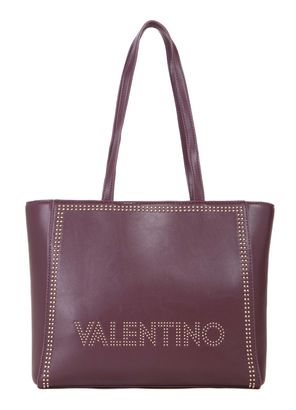 VALENTINO Shine Re Shopping Bag Vino