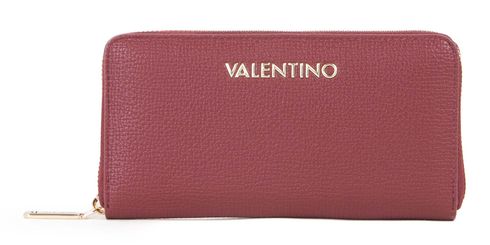 VALENTINO Stereo Re Zip Around Wallet Rosso Scuro