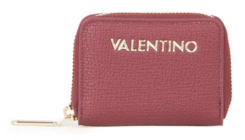 VALENTINO Stereo Re Zip Around Wallet Rosso Scuro