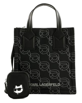 KARL LAGERFELD Ikon Handbag Nft Aop Black