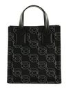 KARL LAGERFELD Ikon Handbag Nft Aop Black