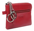 Esquire Viktoria Key Case with Zip Red Esquire Viktoria Key Case with Zip Red