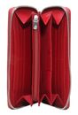 Esquire Viktoria Zip Around Wallet Red Esquire Viktoria Zip Around Wallet Red