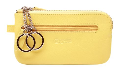 Esquire Viktoria Key Case with Zip Yellow