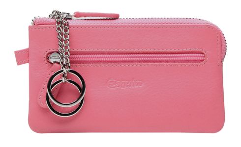 Esquire Viktoria Key Case with Zip Salmon