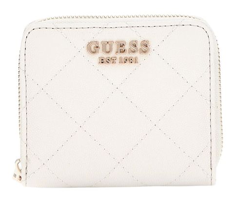 GUESS Eco Carly SLG Small Zip Around Wallet Stone