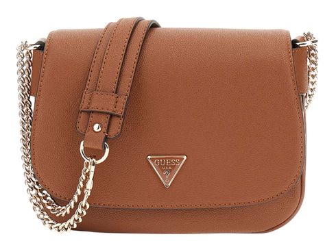 GUESS Fedora Flap Shoulder Bag Cognac