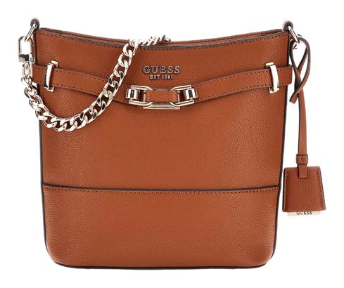 GUESS Silvye Bucket Bag Cognac