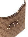 GUESS Izzy Top Zip Shoulder Bag Latte Logo / Brown GUESS Izzy Top Zip Shoulder Bag Latte Logo / Brown