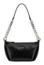 GUESS Eco Evaine Top Zip Shoulder Bag Black GUESS Eco Evaine Top Zip Shoulder Bag Black