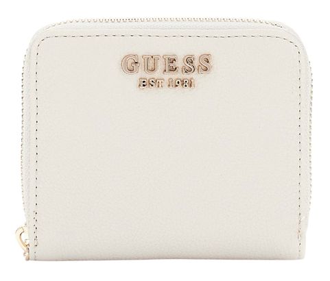 GUESS Laurel SLG Small Zip Around Wallet S Ivory