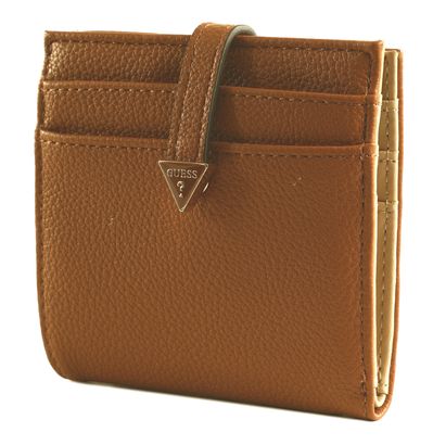 GUESS Laurel SLG Tab Card Case Cognac
