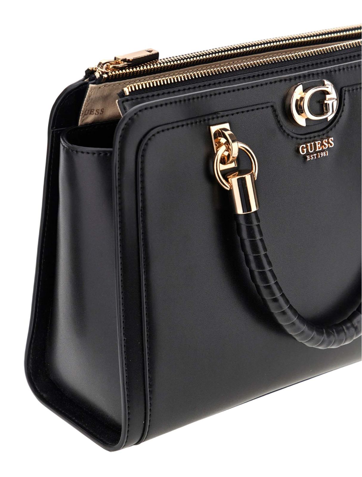 GUESS Orlina Society Satchel Black Buy bags purses accessories online modeherz