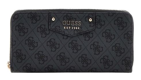 GUESS Eco Brenton SLG Large Zip Around Wallet L Coal Logo