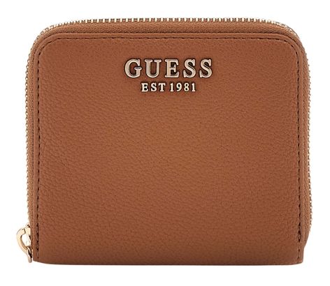 GUESS Laurel SLG Small Zip Around Wallet S Cognac