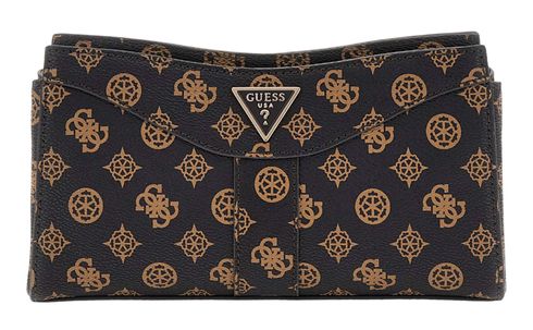 GUESS Dorys Luxury Satchel Mocha Logo
