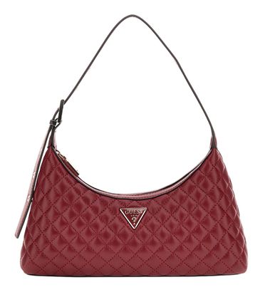 GUESS Eco Rianee Shoulder Bag Claret