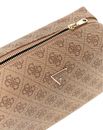 GUESS Orlina Double Zip Cosmetic Bag Latte Logo GUESS Orlina Double Zip Cosmetic Bag Latte Logo