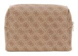GUESS Orlina Double Zip Cosmetic Bag Latte Logo GUESS Orlina Double Zip Cosmetic Bag Latte Logo