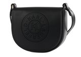 KARL LAGERFELD K / Circle Perforated Crossbody Bag Black