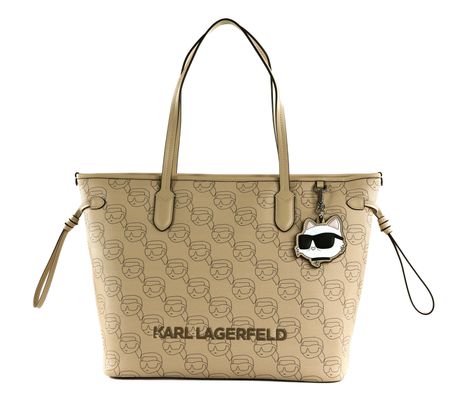 KARL LAGERFELD Ikon Mono Tote L Trench Beige